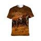 yanfind Adult Full Print T-shirts (men And Women) Agriculture Blurred Cattle Country Countryside Cow Farm Farmland Field Grass Grassland