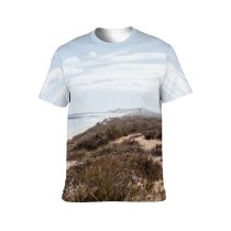 yanfind Adult Full Print T-shirts (men And Women) Aqua Atmosphere Beach Building Bumpy Cloudy Coast Space Daytime Endless Exterior