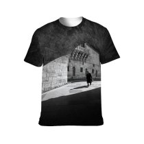 yanfind Adult Full Print T-shirts (men And Women) Adventure Aged Alley Ancient Anonymous Arch Architecture Attract Brick Building Bw Castle
