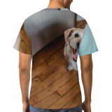 yanfind Adult Full Print T-shirts (men And Women) Adorable Anonymous Apartment Home Cozy Creature Crop Cup Curious Dog