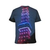 yanfind Adult Full Print T-shirts (men And Women) Amazing Attract Beautiful Colorful Construction Creative Decoration Design Detail Electric Famous Festive