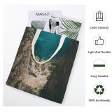 yanfind Great Martin Canvas Tote Bag Double Cliff Outdoors Ocean Australia Promontory Sea Scenery Landscape Summer Island white-style1 38×41cm