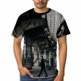 yanfind Adult Full Print T-shirts (men And Women) Aged Anonymous Architecture Asphalt Building City Cityscape Contemporary Danger District Downtown