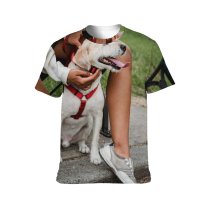 yanfind Adult Full Print T-shirts (men And Women) Adorable Alley Anonymous Bench Casual City Crop Cute Dog Ethnic Faceless