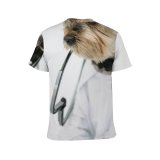 yanfind Adult Full Print T-shirts (men And Women) Alone Clever Comfort Cute Doctor Dog Fluff Friendly Fur Health Care