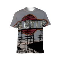 yanfind Adult Full Print T-shirts (men And Women) Advertise Board City Cloudy Colorful Commerce Construction Contemporary Design Detail Electric