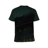 yanfind Adult Full Print T-shirts (men And Women) Aged Architecture Building City Construction Space Dark District Dusk Dwell Evening Exterior
