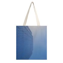 yanfind Great Martin Canvas Tote Bag Double Building City High Rise Town Urban Office Architecture Riverside Chicago Usa white-style1 38×41cm