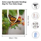 yanfind Great Martin Canvas Tote Bag Double Butterfly Insect Invertebrate Monarch Auckland Zealand Bee Honey Flower Creative Commons white-style1 38×41cm