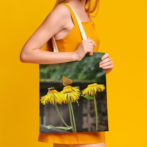 yanfind Great Martin Canvas Tote Bag Double Butterfly Schsische Schweiz white-style1 38×41cm