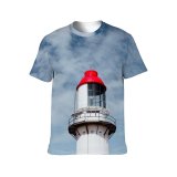 yanfind Adult Full Print T-shirts (men And Women) Aged Architecture Atmosphere Beam Sky Cloudy Colorful Construction Daytime Exterior