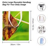 yanfind Great Martin Canvas Tote Bag Double Butterfly Insect Invertebrate Moth Birds Creative Commons white-style1 38×41cm
