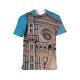 yanfind Adult Full Print T-shirts (men And Women) Aged Arched Architecture Attract Sky Building Carve Cathedral Catholic Church Cloudless Construction
