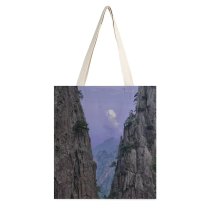 yanfind Great Martin Canvas Tote Bag Double Cliff Outdoors Range Peak 黄山 黄山市 中国 Valley Purple Yellowmountain Anhui white-style1 38×41cm