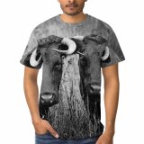 yanfind Adult Full Print T-shirts (men And Women) Agriculture Cattle Country Countryside Cows Eyelashes Eyes Faces Farm Farmland Field Fur