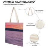 yanfind Great Martin Canvas Tote Bag Double Cloud Purple Sky Sunset Sunrise Dusk Dawn Slovenia HQ Ajdna Moste Outdoors white-style1 38×41cm