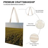 yanfind Great Martin Canvas Tote Bag Double Field Grassland Outdoors Countryside Farm Rural Meadow Kherson Oblast Украина Public Domain white-style1 38×41cm