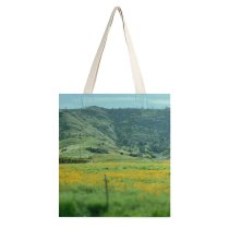 yanfind Great Martin Canvas Tote Bag Double Field Grassland Outdoors Countryside Farm Rural Meadow Slope Pasture white-style1 38×41cm