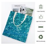 yanfind Great Martin Canvas Tote Bag Double Bubble Droplet Macro Drop Abstract HQ Texture Detail Science white-style1 38×41cm