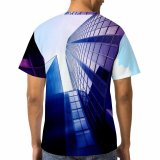 yanfind Adult Full Print T-shirts (men And Women) Abstract Architectural Design Architecture Building City Cityscape Clouds Contemporary Downtown Exterior Facade