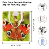yanfind Great Martin Canvas Tote Bag Double Butterfly Insect Invertebrate Bee Honey Photo Plant Creative Commons white-style1 38×41cm