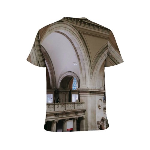 yanfind Adult Full Print T-shirts (men And Women) Aged Arch Arched Architecture Archway Art Attract Building Ceiling Classic Classy Column