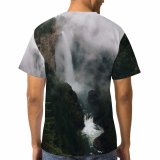 yanfind Adult Full Print T-shirts (men And Women) Adventure Altitude Amazing Breathtaking Canyon Cascade Cliff Cloud Coniferous Creek Dramatic Evergreen