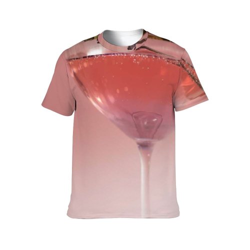 yanfind Adult Full Print T-shirts (men And Women) Alcohol Bar Party Cocktail Glass Wine Drop Liquid Cool Vodka Thirst Liqueur