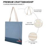 yanfind Great Martin Canvas Tote Bag Double Boat Transportation Vehicle Vessel Watercraft Ocean Outdoors Sea Ferry white-style1 38×41cm