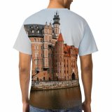 yanfind Adult Full Print T-shirts (men And Women) Accommodation Apartment Architecture Attract Authentic Building Canal Channel City Coast Community Complex