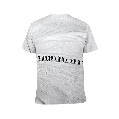 yanfind Adult Full Print T-shirts (men And Women) Adventure Freezing Frozen Hiking Mountaineer Outdoors Snow Trekking Winter