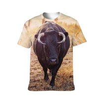yanfind Adult Full Print T-shirts (men And Women) Agriculture Cattle Country Countryside Cow Eyelash Eyes Face Farm Farmland Field Fur