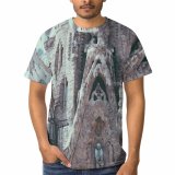 yanfind Adult Full Print T-shirts (men And Women) Aged Ancient Architecture Art Attract Barcelona Basilica Carve Cathedral Catholic Church City