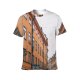 yanfind Adult Full Print T-shirts (men And Women) Accommodation Aged Architecture Area Brick Building City Classic Construction Curve Daytime Destination