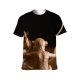 yanfind Adult Full Print T-shirts (men And Women) Anxiety Art Blind Blurred Chimpanzee Concept Contemporary Eyes Creative Deaf Decorative Design