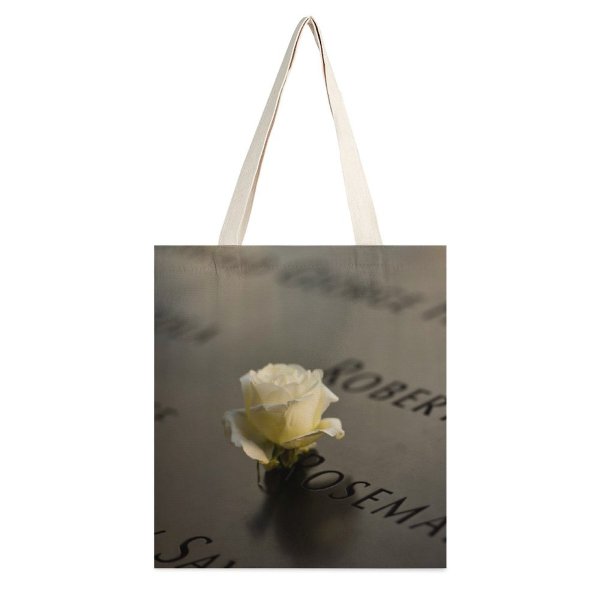 yanfind Great Martin Canvas Tote Bag Double Flower Plant Rose York Ny Usa Petal white-style1 38×41cm