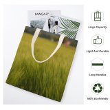 yanfind Great Martin Canvas Tote Bag Double Field Grassland Outdoors Grass Plant Vegetation Wheat Countryside Paddy Public Domain white-style1 38×41cm
