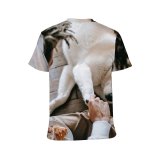 yanfind Adult Full Print T-shirts (men And Women) Akita Anonymous Beard Friend Croissant Cute Daylight Dog Dreadlocks Eat