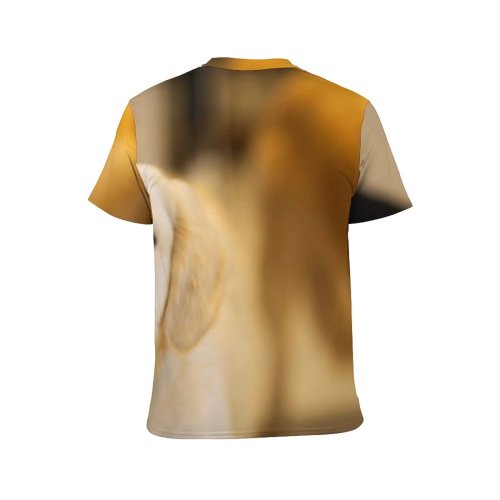 yanfind Adult Full Print T-shirts (men And Women) Adorable Calm Charming Cheerful Dog Enjoy Friendly Glad Happy Idyllic