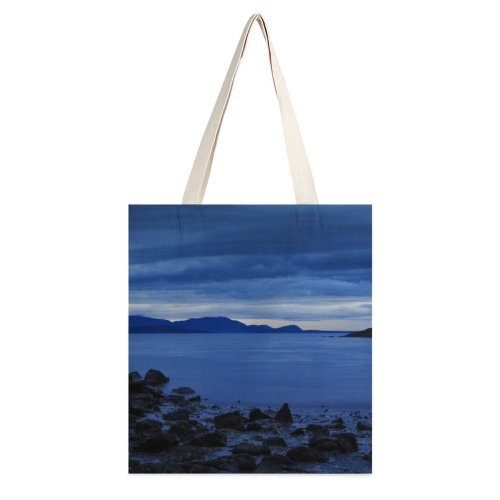 yanfind Great Martin Canvas Tote Bag Double Coast Sea Bellingham Ocean Beach United States Washington Rock Lake Landscape white-style1 38×41cm