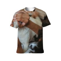 yanfind Adult Full Print T-shirts (men And Women) Adorable Affection Anonymous Blurred Bonding Charming Chordate Comfort Couch Eyes
