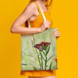 yanfind Great Martin Canvas Tote Bag Double Butterfly Insect Invertebrate Monarch Lake Placid Fl Usa Bee Honey Grey white-style1 38×41cm