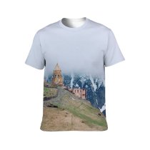 yanfind Adult Full Print T-shirts (men And Women) Aged Altitude Amazing Architecture Attract Belief Church Countryside Facade Famous Fog Formation