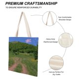 yanfind Great Martin Canvas Tote Bag Double Field Grassland Outdoors Countryside Farm Rural Meadow Aghveran Armenia Pasture Grass Plant white-style1 38×41cm