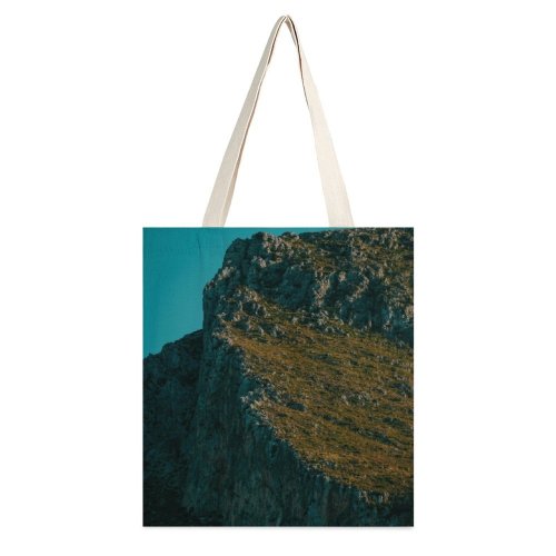 yanfind Great Martin Canvas Tote Bag Double Cliff Outdoors Promontory Range Plant Tree Abies Fir Plateau Peak Mesa white-style1 38×41cm