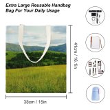 yanfind Great Martin Canvas Tote Bag Double Field Grassland Outdoors Countryside Meadow Rural Farm Pasture Ranch Public Domain white-style1 38×41cm
