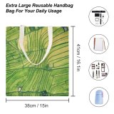 yanfind Great Martin Canvas Tote Bag Double Field Grassland Outdoors Texture Plant Landscape HQ Countryside Paddy Vegetation Scenery Spring white-style1 38×41cm