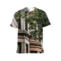 yanfind Adult Full Print T-shirts (men And Women) Accommodation Aged Architecture Area Building Calm City Condominium Construction Daylight Daytime