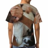 yanfind Adult Full Print T-shirts (men And Women) Adorable Affection Anonymous Blurred Bonding Charming Chordate Comfort Couch Eyes
