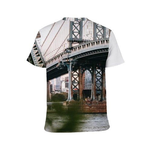yanfind Adult Full Print T-shirts (men And Women) America Architecture Attract Sky Building Calm City Cityscape Cloudless Construction Daylight